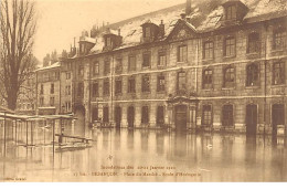 BESANCON - Inondations Des 20 21 Janvier 1910 - Place Du Marché - Ecole D'Horlogerie - Très Bon état - Besancon