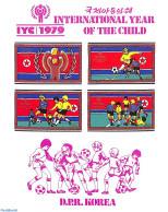 Korea, North 1979 Year Of The Child 4v M/s, Imperforated, Mint NH, Sport - Various - Football - Year Of The Child 1979 - Korea (Nord-)