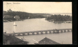 AK Nyslott /Savolinna, Panorama Mit Brücke  - Finlandia