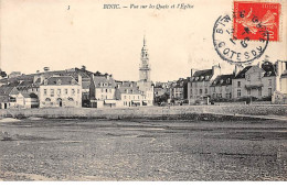 BINIC - Vue Sur Les Quais Et L'Eglise - Très Bon état - Binic