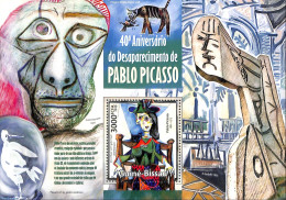 Guinea Bissau 2013 Pablo Picasso, Mint NH, Nature - Birds - Cats - Art - Pablo Picasso - Paintings - Guinée-Bissau