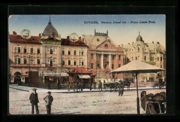 AK Ujvidék, Franz Josefs-Platz Mit Grand Hotel Mayer  - Servië