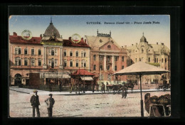 AK Ujvidék, Franz Josefs-Platz Mit Grand Hotel Mayer  - Serbie