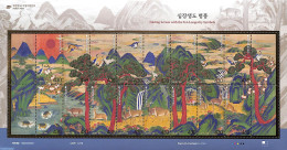 Korea, South 2023 The Ten Longevity Symbols 16v M/s, Mint NH, Art - Paintings - Corea Del Sur