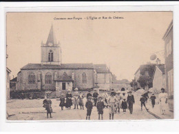 COUSANCES-AUX-FORGES : L'Eglise Et Rue Du Château - Très Bon état - Other & Unclassified