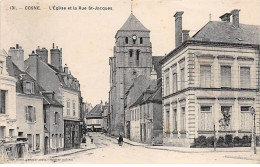 COSNE - L'Eglise Et La Rue Saint Jacques - Très Bon état - Cosne Cours Sur Loire