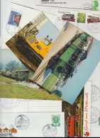 50 Covers With Trains As A Theme, Either Stamps Or Postmarks. Postal Weight 0,255 Kg. Please Read Sales Conditions Under - Trenes