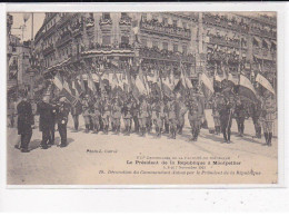 MONTPELLIER : Le Président De La République, Décoration Du Commandant Aubus Par Le Président - Très Bon état - Montpellier