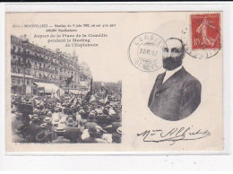 MONTPELLIER : Meeting Viticole Du 9 Juin 1907, Aspect De La Place De La Comédie Pendant Le Meeting - Très Bon état - Montpellier