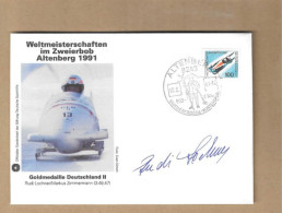 Los Vom 16.05 -  Sammler-Briefumschlag Aus Altenberg 1991 Mit Blockmarke - Lettres & Documents