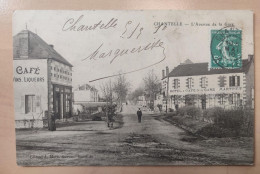 CPA CHANTELLE Avenue De La Gare Hotel Cafe De La Gare 1910 - Sonstige & Ohne Zuordnung