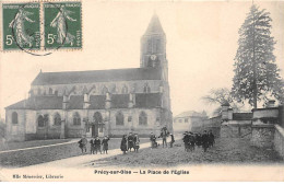 PRECY SUR OISE - La Place De L'Eglise - Très Bon état - Précy-sur-Oise