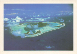 POLYNESIE FRANCAISE - Maupiti - L'île Vue D'avion - Colorisé - Carte Postale - Polinesia Francesa