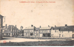 SAINT GERMER DE FLY - La Fontaine Et La Place Communale - Très Bon état - Autres & Non Classés