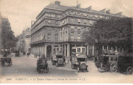 PARIS - Le Théâtre Français Et Station Des Autobus - Très Bon état - Arrondissement: 01