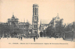 PARIS - Mairie Du 1er Arrondissement - Eglise Saint Germain L'Auxerrois - Très Bon état - Arrondissement: 01