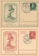 BF0794 / BERLIN - GLOCKE - 1951/1952 , 5 Amtliche Ganzsachen - Postkarten - Gebraucht