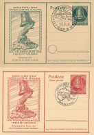 BF0794 / BERLIN - GLOCKE - 1951/1952 , 5 Amtliche Ganzsachen - Cartoline - Usati