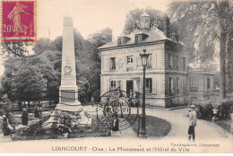 LIANCOURT - Le Monument Et L'Hôtel De Ville - Très Bon état - Liancourt