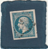///   FRANCE /// N° 14 Bleu 20cts  Bleu Losange LP - 1853-1860 Napoleon III