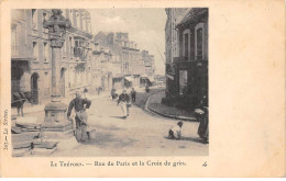 LE TREPORT - Rue De Paris Et La Croix De Grès - Très Bon état - Le Treport