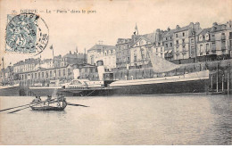 DIEPPE - Le " Paris " Dans Le Port - Très Bon état - Dieppe