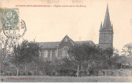 JUVIGNY SOUS ANDAINE - L'Eglise Vue Du Côté Du Bas Bourg - Très Bon état - Juvigny Sous Andaine