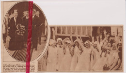 Hilversum - Bezoek Koningin Moeder Aan Gooische Huishoudschool - Orig. Knipsel Coupure Tijdschrift Magazine - 1926 - Non Classificati