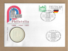 Los Vom 16.05 -  Sammler-Briefumschlag Aus Köln 1991 Mit Meißen-Plakette - Covers & Documents