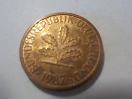 ALLEMAGNE   10 Pfennig  1987 - 10 Pfennig