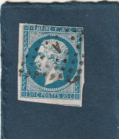 ///   FRANCE /// N° 14 Bleu 20cts  Bleu Losange A Ambulant - 1853-1860 Napoléon III.