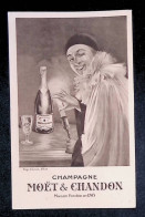 Cp, Publicité, Champagne MOËT & CHANDON, Maison Fondée En 1743, Imp. Camis, Paris, Vierge - Advertising
