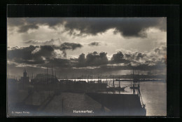 AK Hammerfest, Panorama Am Abend  - Noorwegen