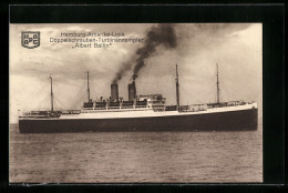 AK Passagierschiff Albert Ballin Der Hamburg-Amerika Linie  - Paquebots