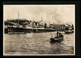 AK Hamburg, Schnelldampfer Cap Polonia Und Arcona Im Hafen  - Paquebots