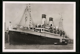 AK Passagierschiff MS Monte Rosa Liegt Im Hafen  - Steamers