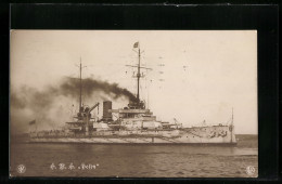 AK Kriegsschiff SMS Posen Auf See  - Oorlog