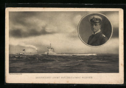 AK U-Boot U9 Mit Kapitänleutnant Weddigen  - Guerre
