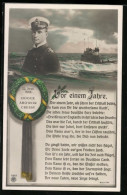 AK Portrait Kapitän Weddigen, U-Boot U9, Versenkte Am 22. Sept. 1914 Houge, Aboukir Und Cressy  - Guerra