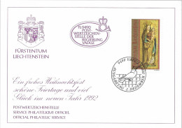 Postzegels > Europa > Liechtenstein > 1991-00 >kaart Met No. 1032 (17567) - Cartas & Documentos