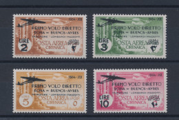 1934 CIRENAICA, Roma Buenos Aires,Posta Aerea, N. 20/23 4 Valori MNH** - Cirenaica