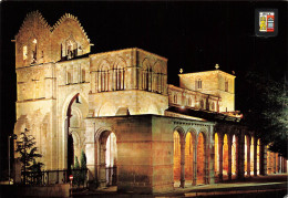 ESPAGNE - Avila - Basilique De Saint Vincent - Vue De Nuit - Colorisé - Carte Postale - Ávila