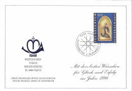 Postzegels > Europa > Liechtenstein > 1991-00 >kaart Met No. 1126 (17568) - Brieven En Documenten