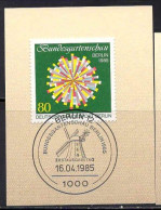 Berlin Poste Obl Yv:699 Mi:734 Bundesgartenschau Berlin Fdc Sur Fragment (TB Cachet à Date) - Used Stamps