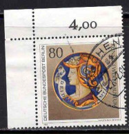 Berlin Poste Obl Yv:672 Mi:711 Majolika-Schale Coin De Feuille (TB Cachet Rond) - Gebruikt