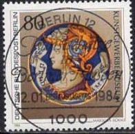 Berlin Poste Obl Yv:672 Mi:711 Majolika-Schale (TB Cachet à Date) 12-1-84 - Usados