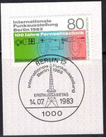 Berlin Poste Obl Yv:662 Mi:702 Internationale Funkausstellung Berlin (TB Cachet à Date) 14-7-83 Sur Fragment - Used Stamps