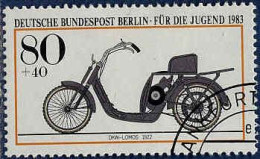 Berlin Poste Obl Yv:657 Mi:696 Fûr Die Jugend DKW Lomos 1922 (Moto) (beau Cachet Rond) - Used Stamps