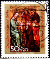 Berlin Poste Obl Yv:649 Mi:688 Weihnachtsmarke Meister Bertram Rois Mages (cachet Rond) - Used Stamps