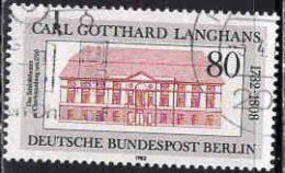 Berlin Poste Obl Yv:645 Mi:684 Carl Gotthard Langhans Théatre De Charlottenburg (Beau Cachet Rond) - Gebruikt